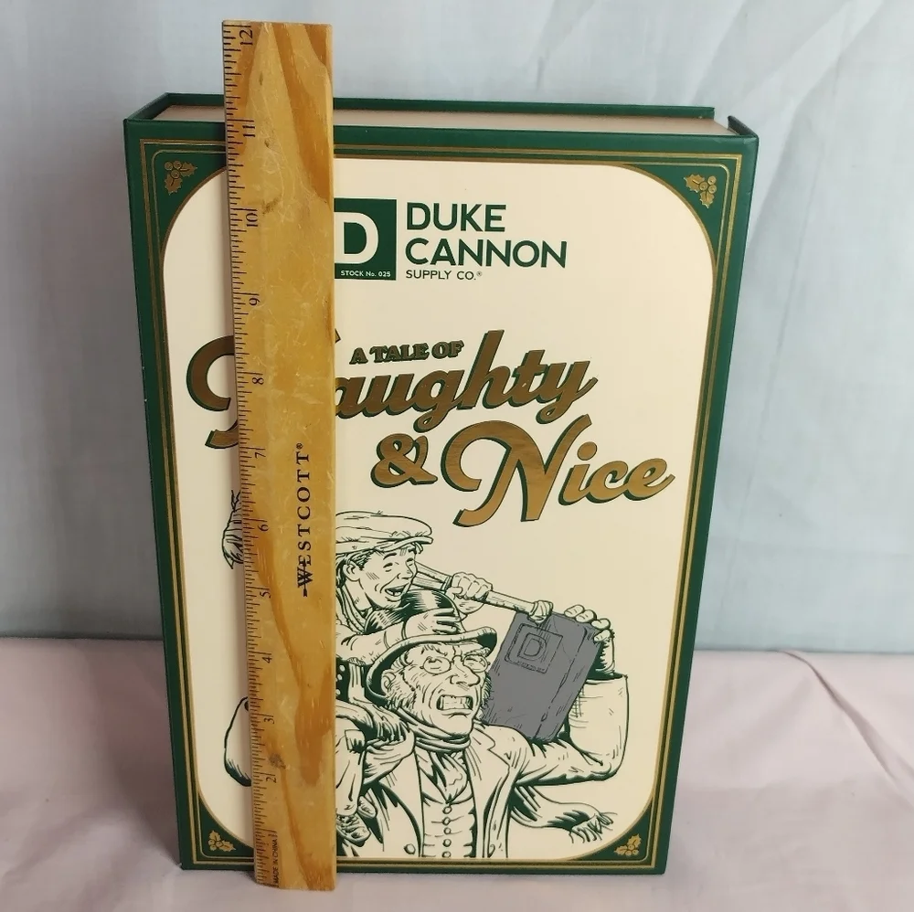 Naughty or Nice Soap 4 Bars Gift Set Duke Cannon Lump Of Coal, Sawtooth, Burbon